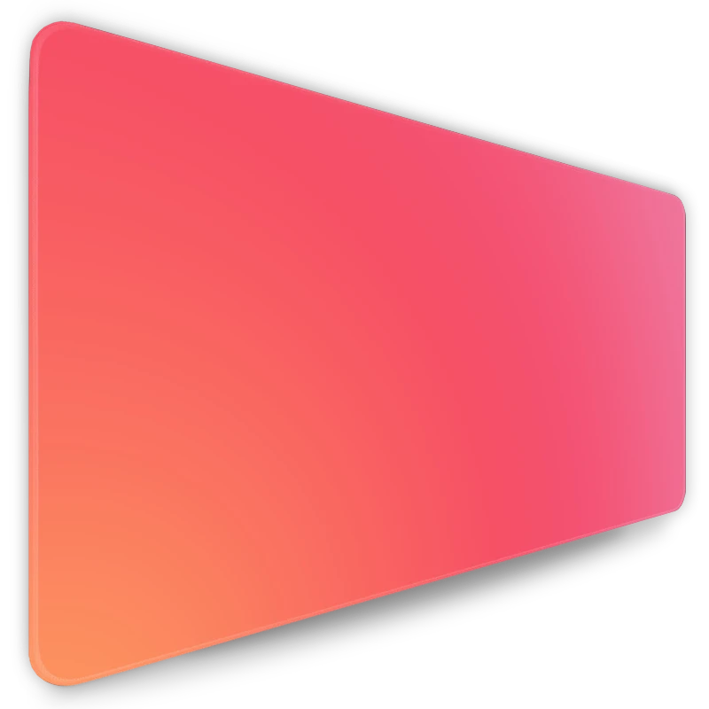 XXL Mauspad mit Verlauf Orange Rot Rosa Pink